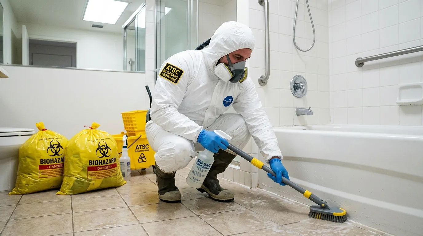 Decontamination equipment deployed for Blood Cleanup in Runnemede